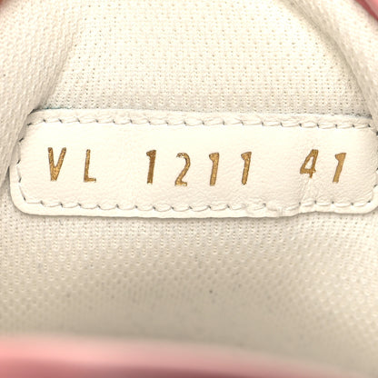 Louis Vuitton Denim Monogram Squad Sneakers 41 Pink 6 of 9
