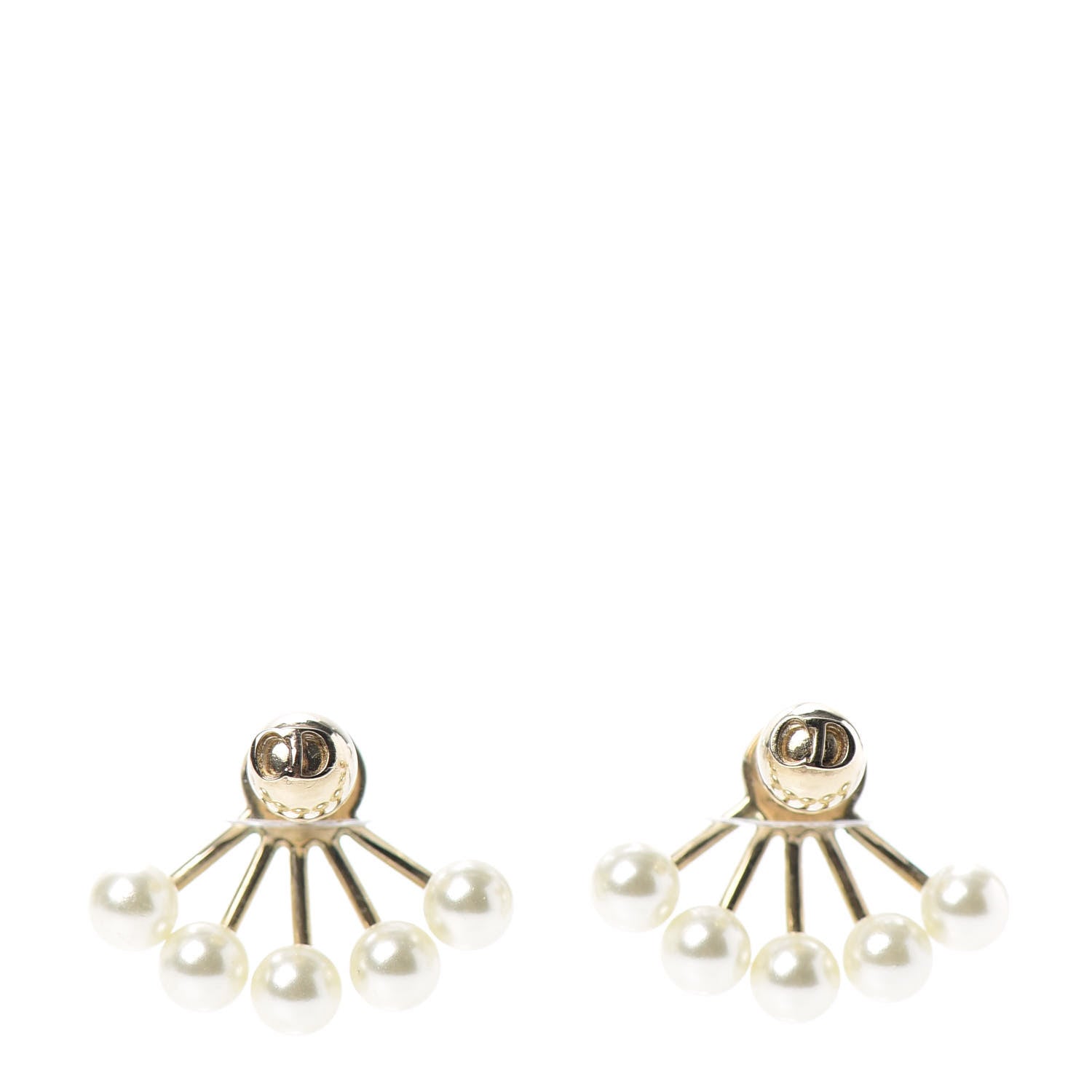 Christian Dior Pearl La Peite Tribale Earrings 1 of 3