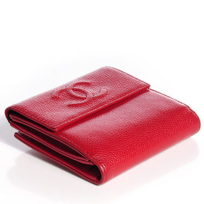 Chanel Caviar CC Timeless Small Flap Wallet Red 4 of 9