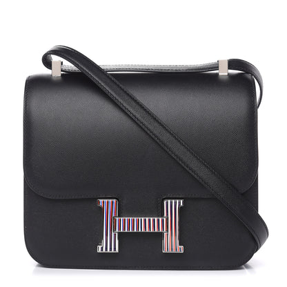 Hermes Grained Monsieur Optique Enamel Constance 24 Black 1 of 20