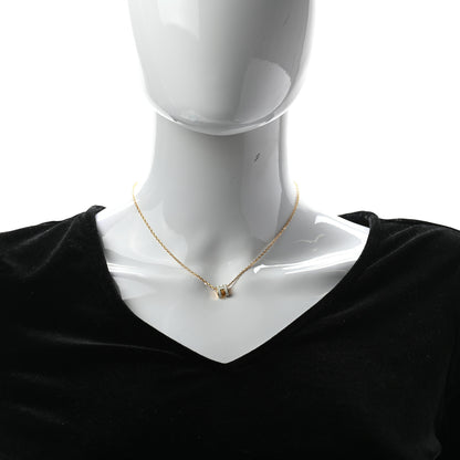Hermes Lacquered Gold Mini Pop H Pendant Necklace White 2 of 5