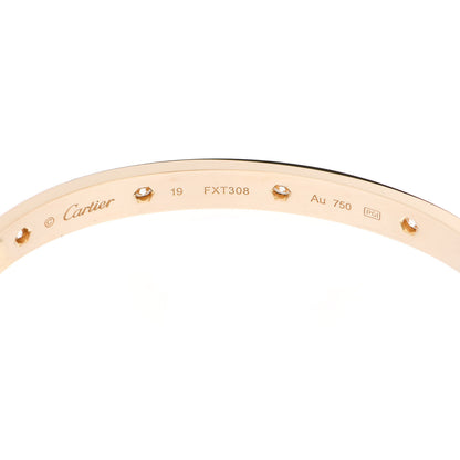 Cartier 18K Yellow Gold 10 Diamond LOVE Bracelet 19 4 of 6