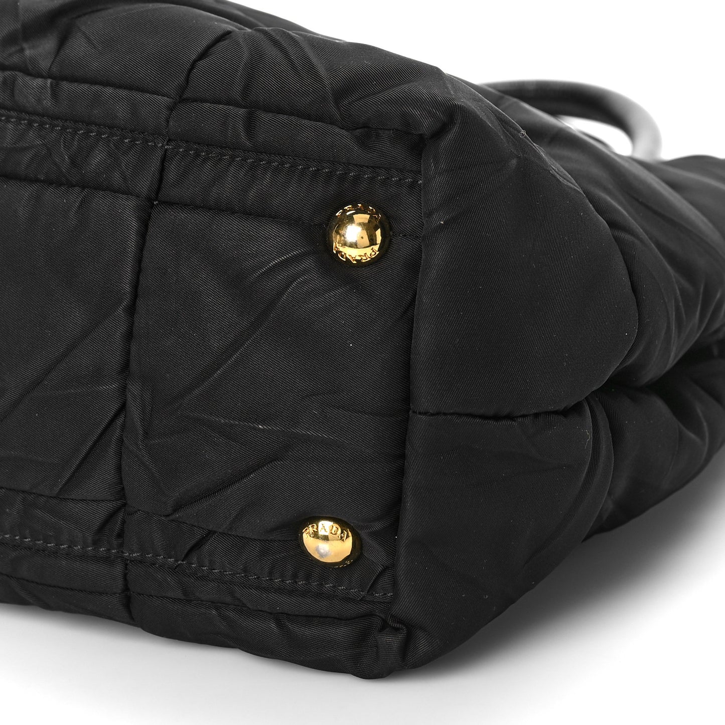 Crispy Nylon Shopping Tote Black