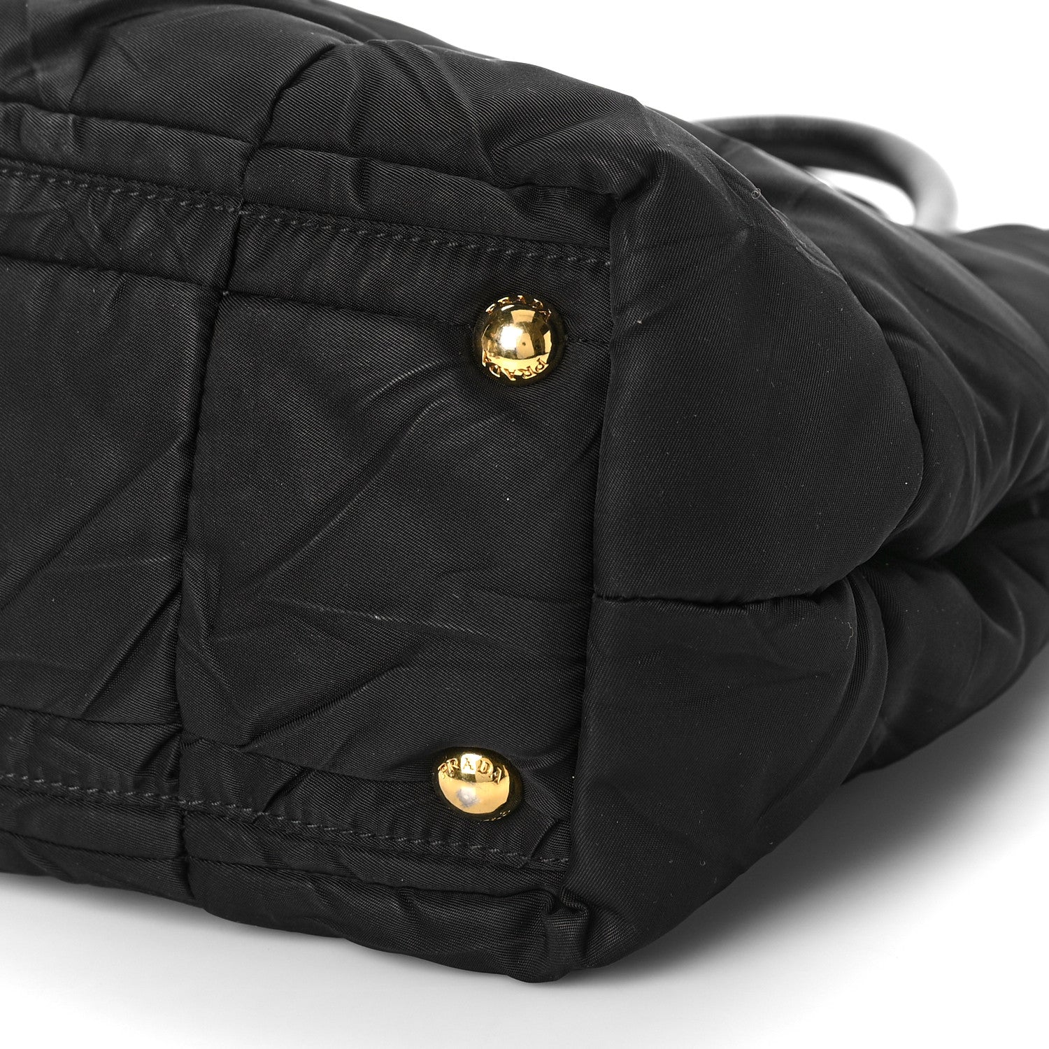 Prada Crispy Nylon Shopping Tote Black 8 of 8