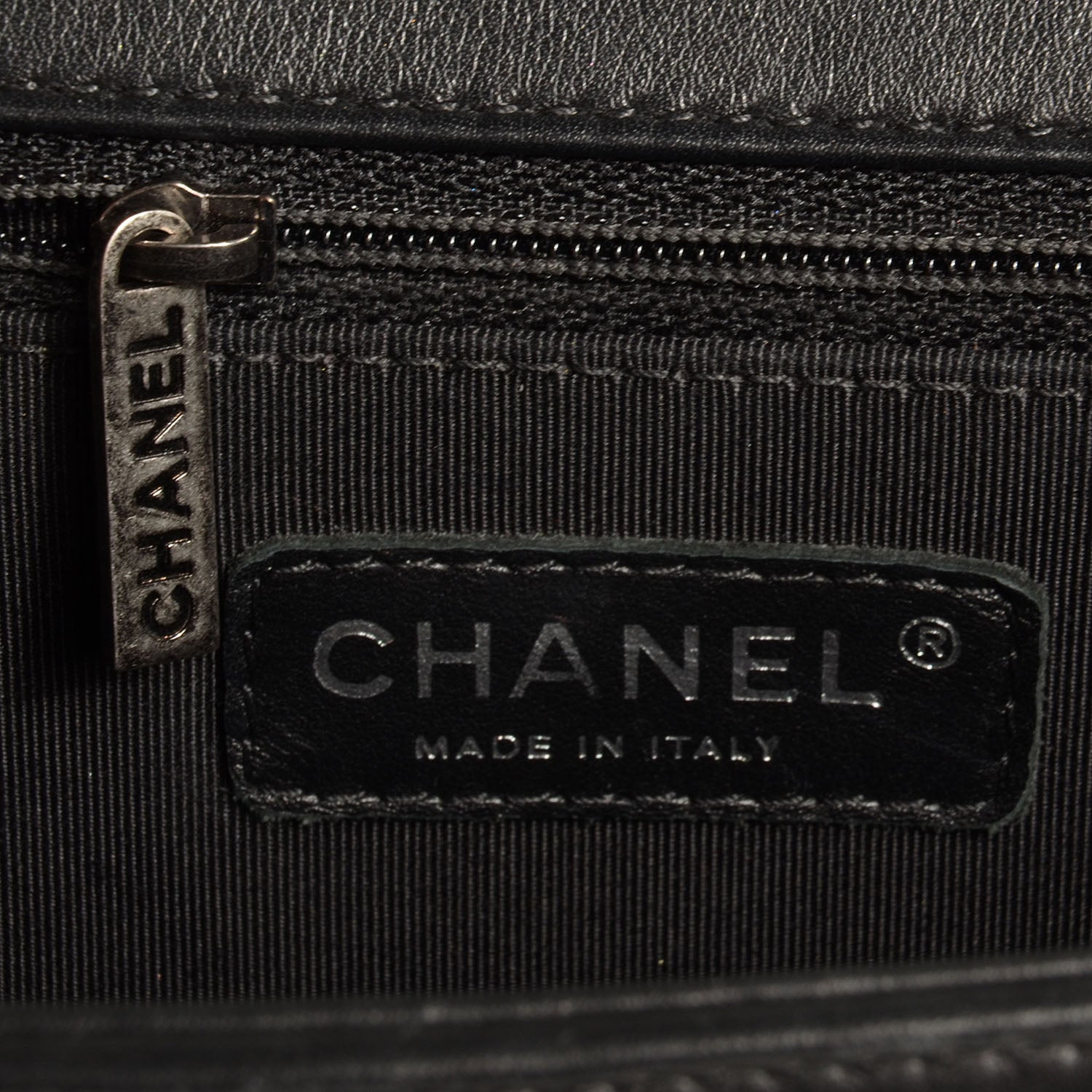 Chanel Calfskin Quilted Large Boy Flap Black 7 of 9