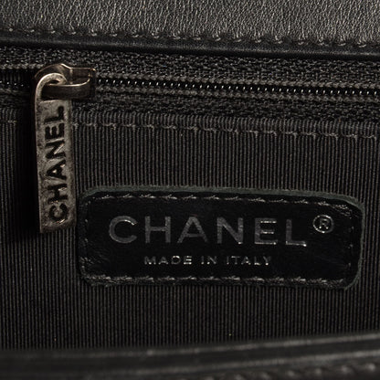 Chanel Calfskin Quilted Large Boy Flap Black 7 of 9