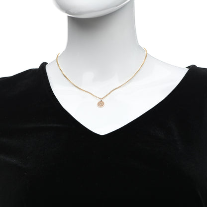 Hermes 18K Rose Gold Diamond Gambade Clou de Selle Necklace 2 of 5