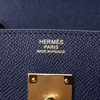 Hermes Epsom Birkin 30 Bleu Saphir 6 of 11