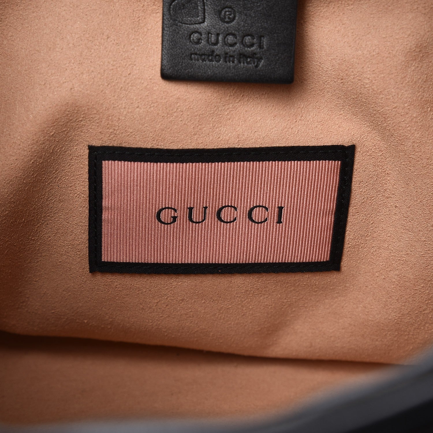 Gucci Calfskin Matelasse GucciGhost Medium GG Marmont Chain Shoulder Bag Black New Acquamarine 8 of 8
