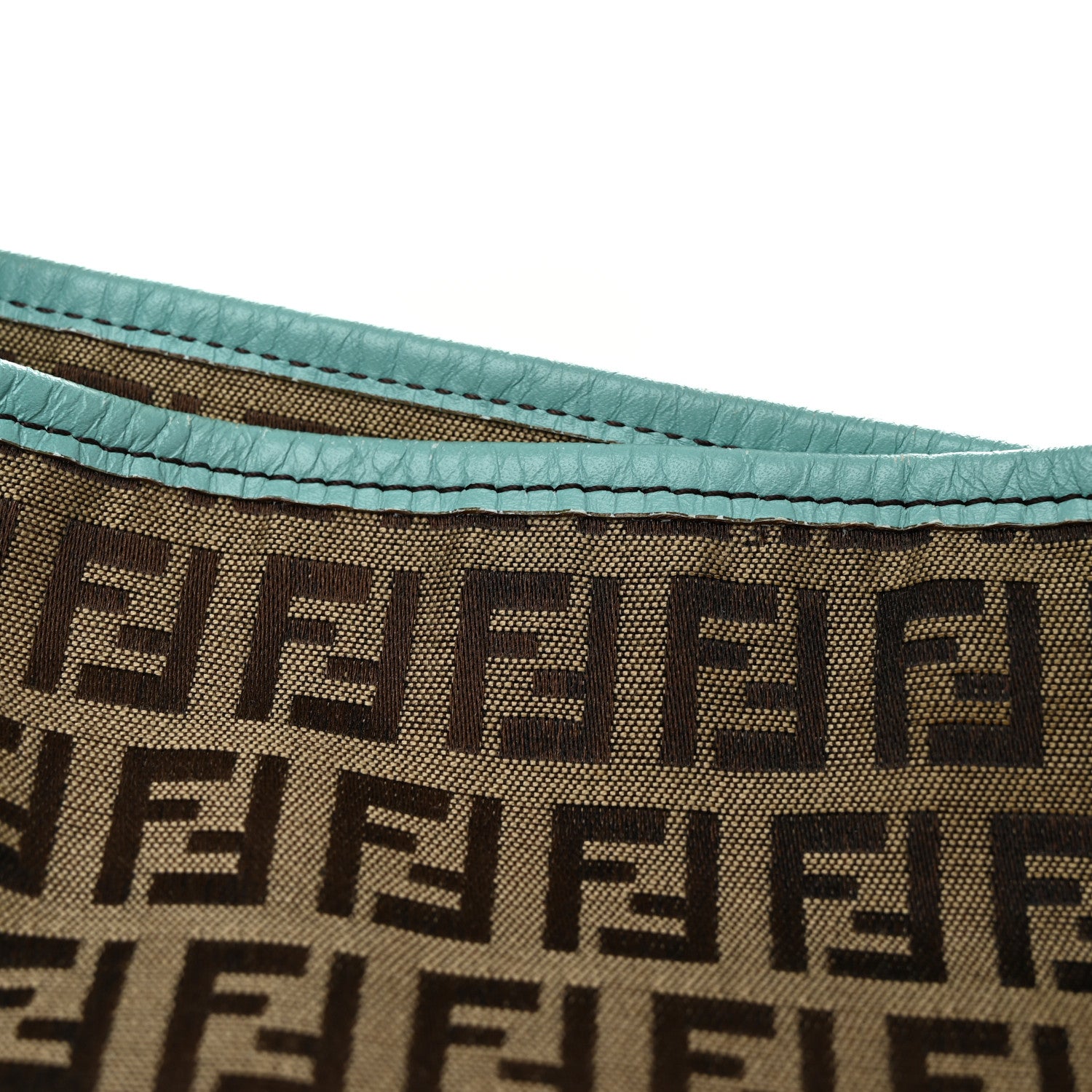 Fendi Zucchino Cuoio Chef Shopping Tote Mogano Panna Laguna 12 of 13