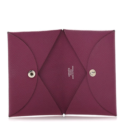 Hermes Epsom Calvi Card Case Tosca 5 of 8
