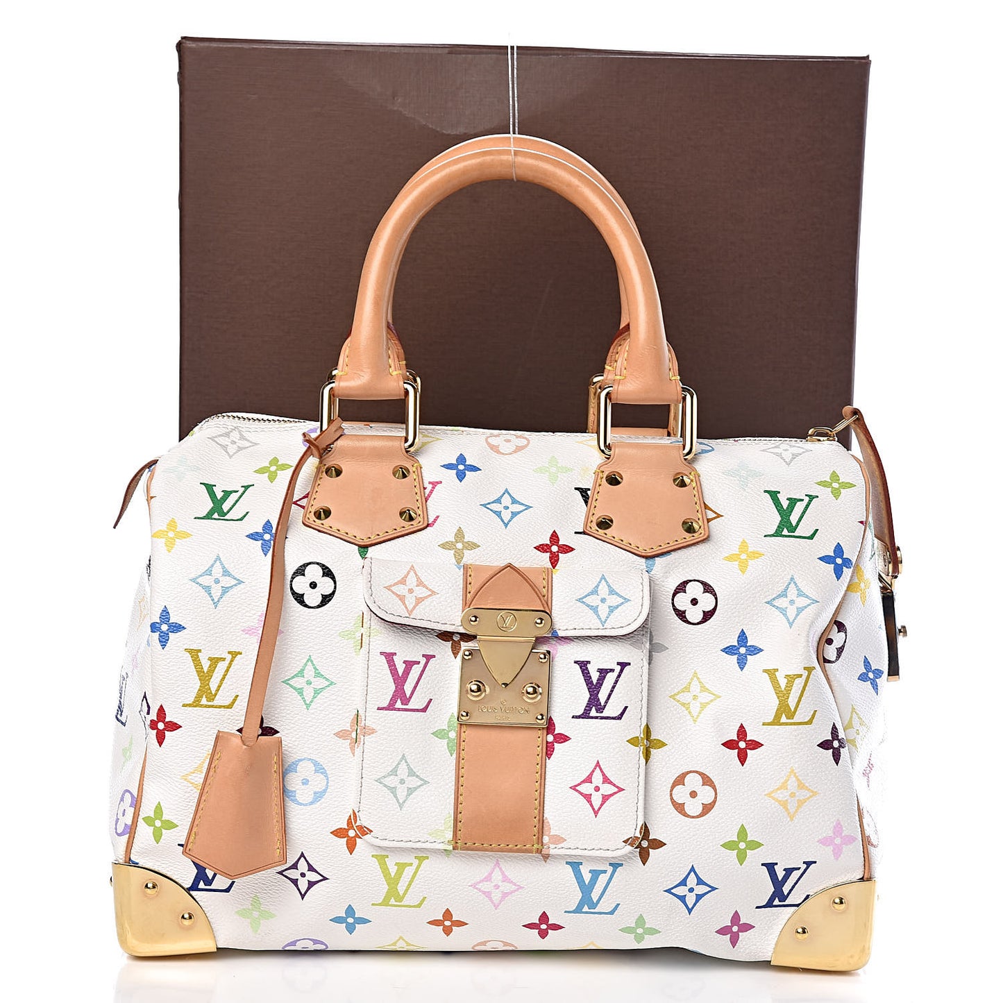 Monogram Multicolor Speedy 30 White