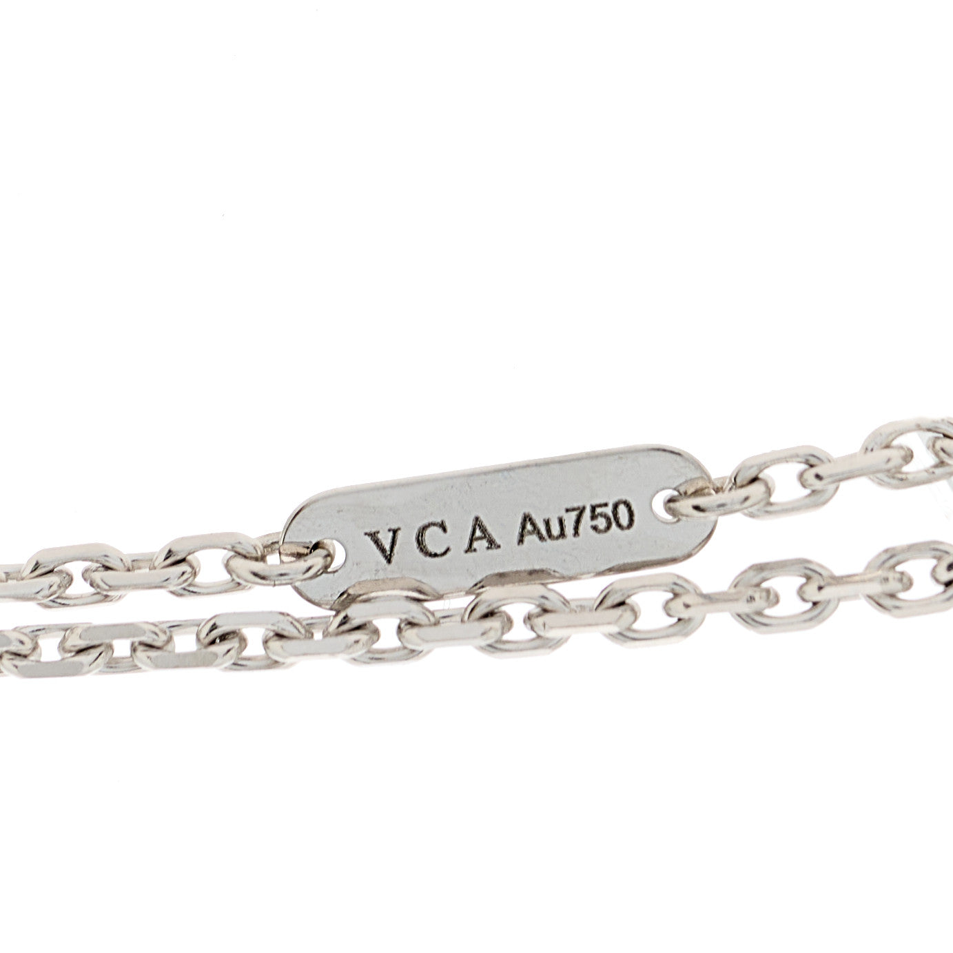 Van Cleef & Arpels 18K White Gold Black Onyx Magic Alhambra Pendant Necklace 4 of 4