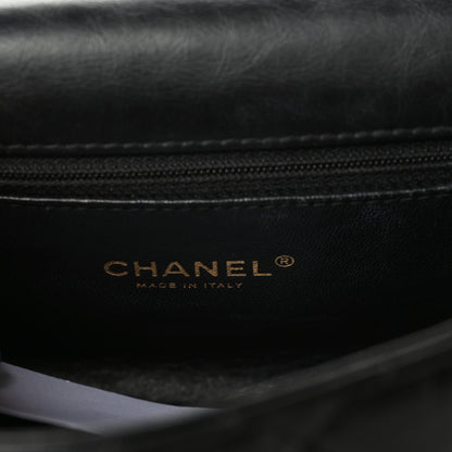 Chanel Aged Calfskin Quilted Medium Medallion Flap Black 5 of 8