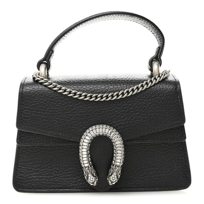 Gucci Dollar Calfskin Crystal Mini Dionysus Top Handle Bag Black Crystal 1 of 11