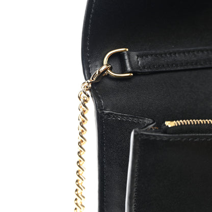 Fendi Vitello Cruise F is Fendi Medium Envelope Wallet on Chain Black 11 of 13