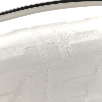 Fendi Nappa FF 1974 Embossed Mini Baguette White 8 of 16