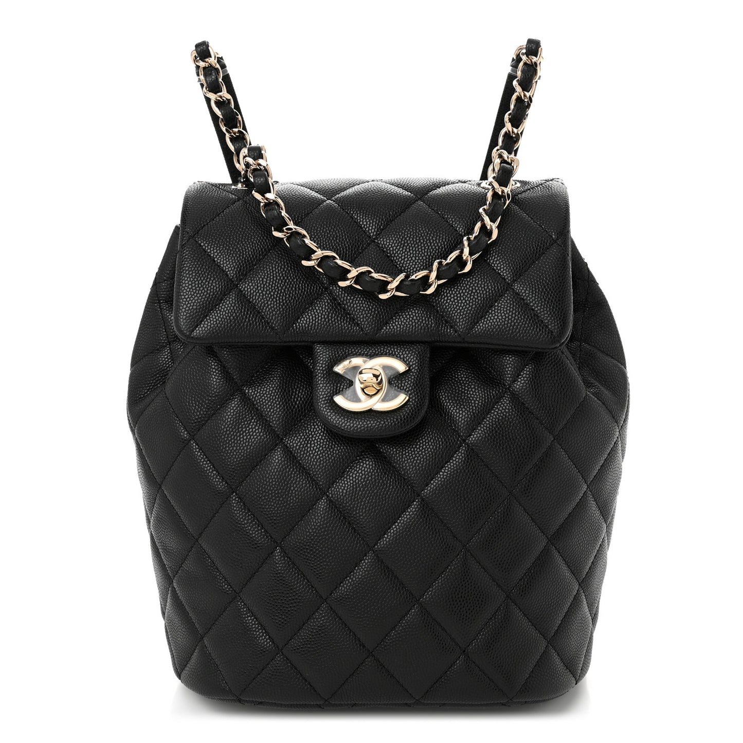 Caviar Quilted Mini Urban Spirit Backpack Black