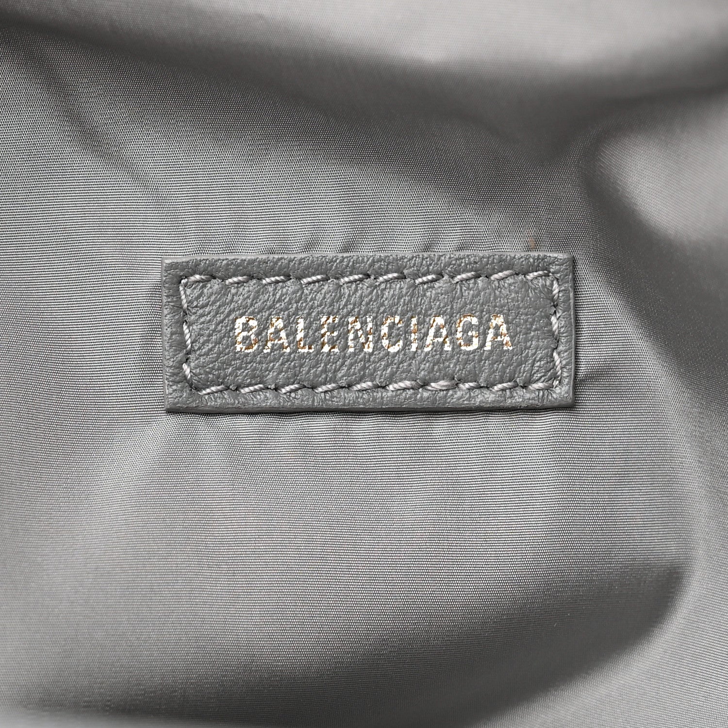 Balenciaga Textured Sport Nylon Logo Embroidered Wheel Beltpack Grey White 6 of 10