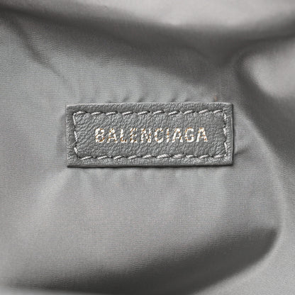 Balenciaga Textured Sport Nylon Logo Embroidered Wheel Beltpack Grey White 6 of 10