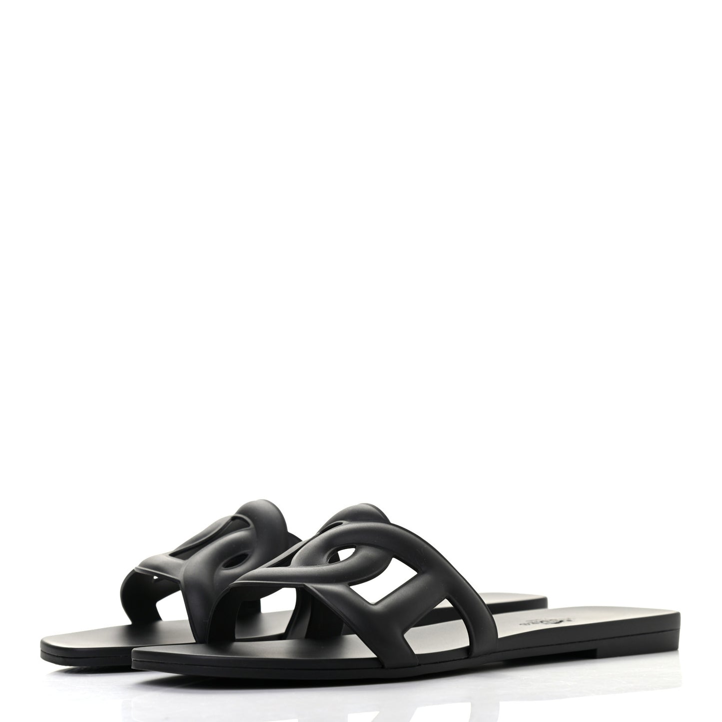 Rubber Aloha Sandals 37 Black