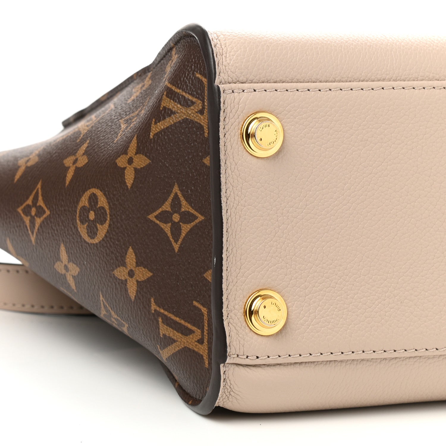 Louis Vuitton Calfskin Monogram On My Side Greige 8 of 9