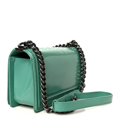 Chanel Glazed Calfskin Medium Boy Flap Green 3 of 13