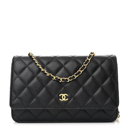 Chanel Caviar Quilted Wallet on Chain WOC Black 1 of 11