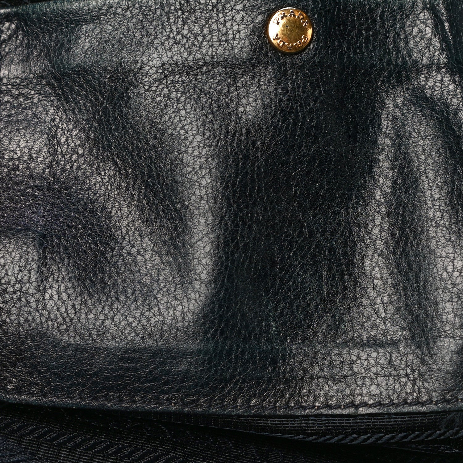Prada Vitello Daino Shopping Tote Blue 15 of 19