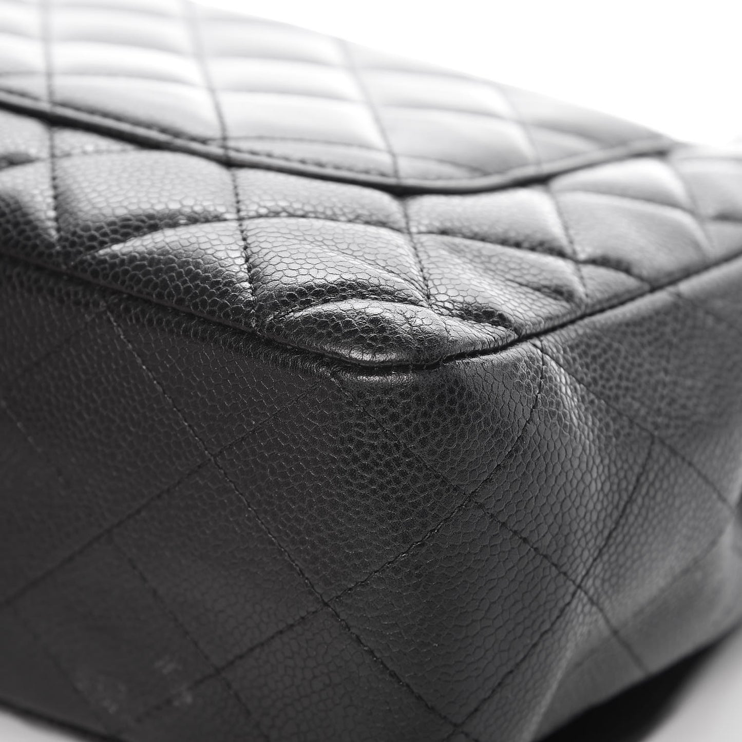 Caviar Quilted Jumbo Single Flap Black