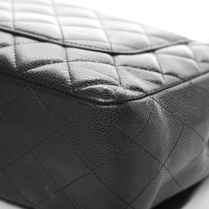 Chanel Caviar Quilted Jumbo Single Flap Black 13 of 17