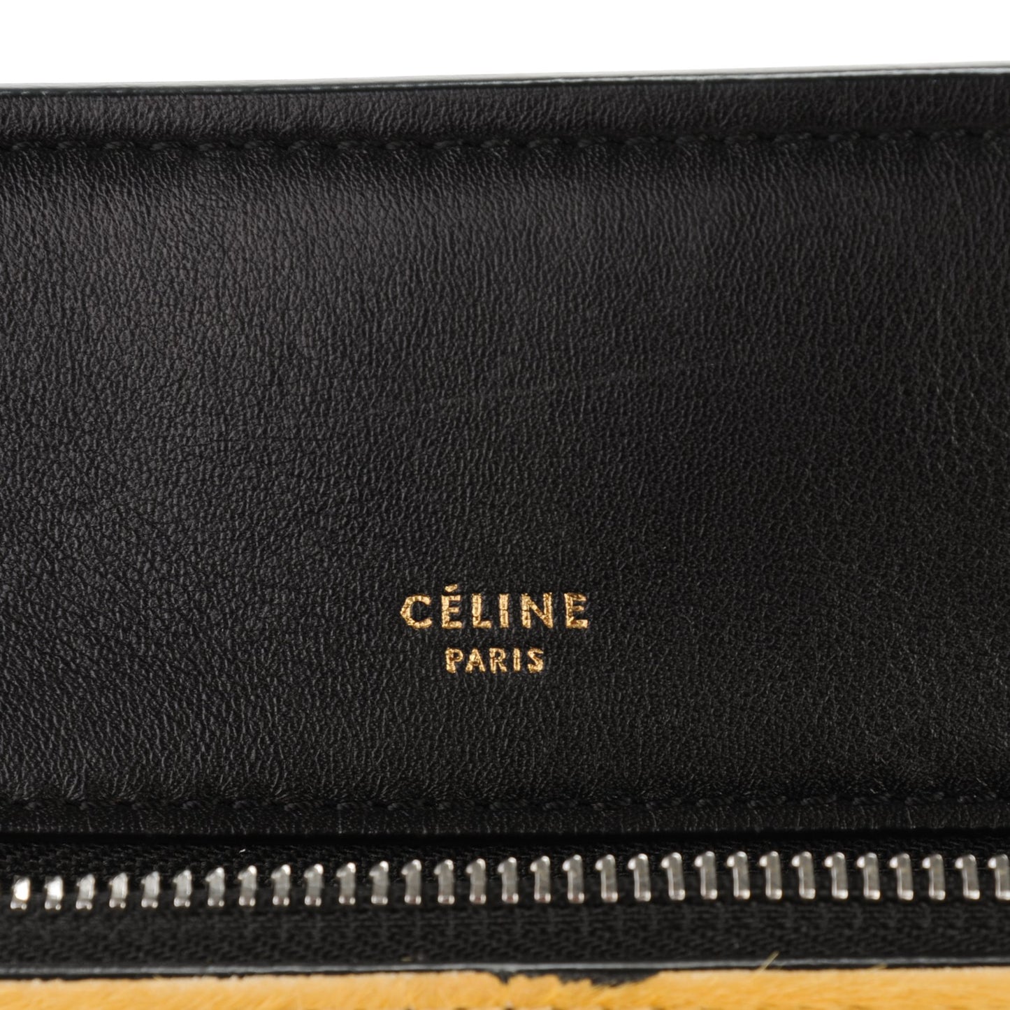 Pony Hair Medium Edge Shoulder Bag Mustard