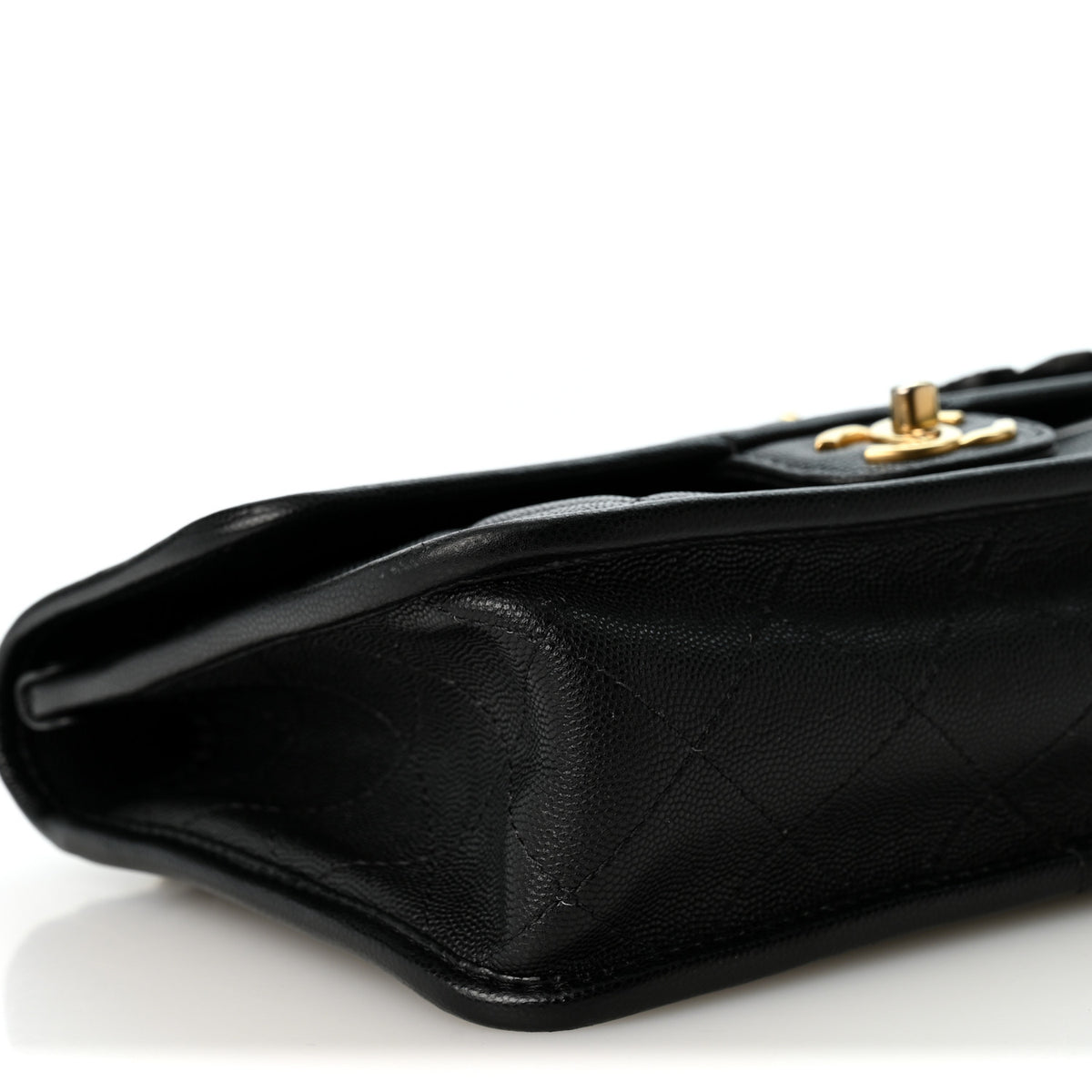 Chanel Caviar Quilted School Memory Small Top Handle Flap Black 8 of 9