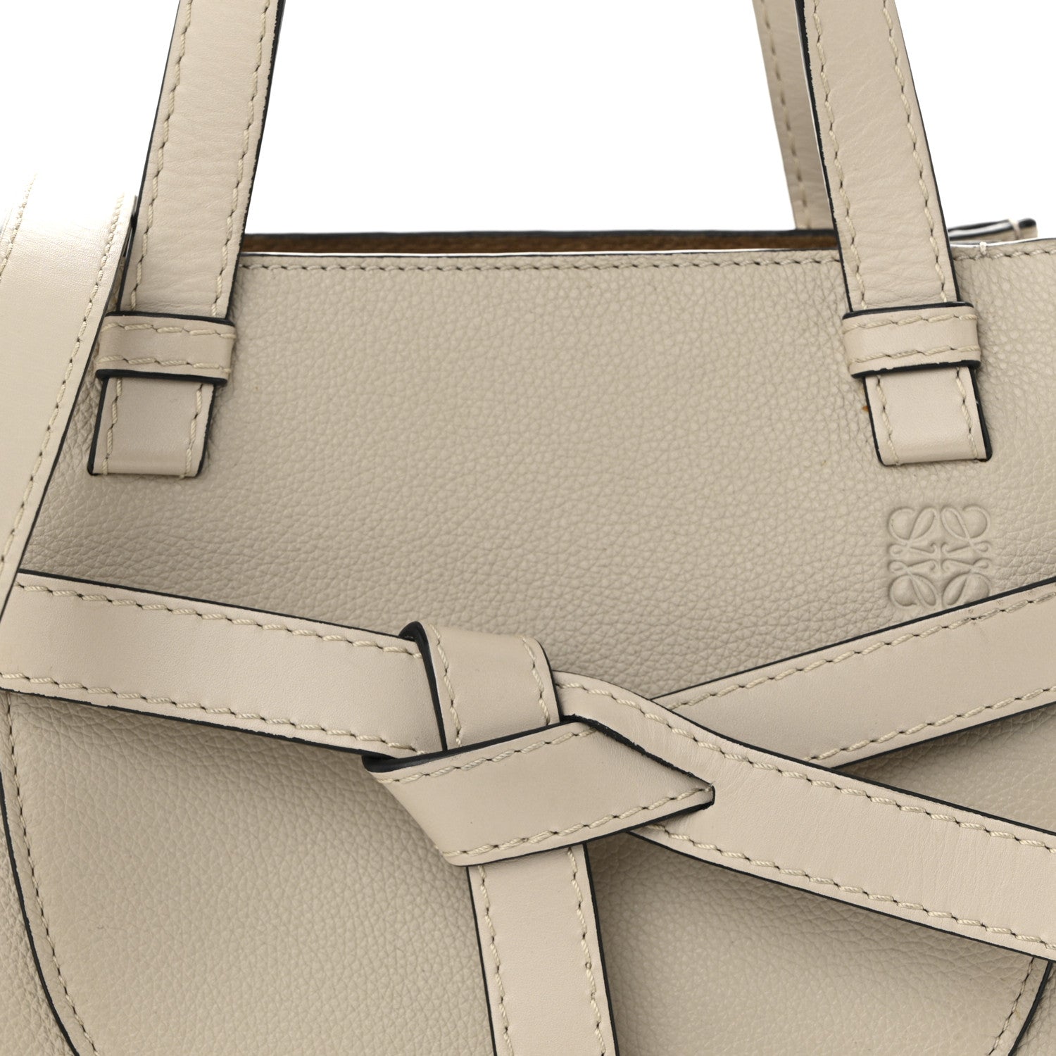 Loewe Calfskin Mini Gate Tote Beige 7 of 10
