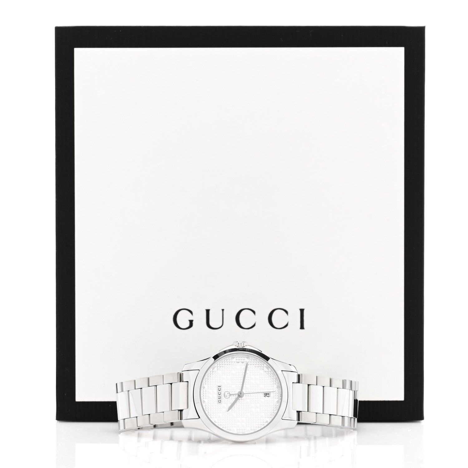Gucci Stainless Steel 27mm G-Timeless Diamante Quartz Watch 5 of 5