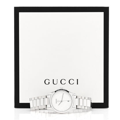 Gucci Stainless Steel 27mm G-Timeless Diamante Quartz Watch 5 of 5