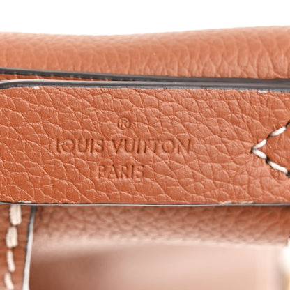 Louis Vuitton Calfskin Lock and Walk Bucket Cognac 6 of 10