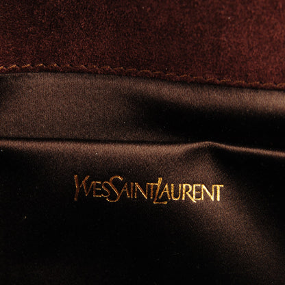 Saint Laurent Patent Large Belle De Jour Clutch Bronze 5 of 7