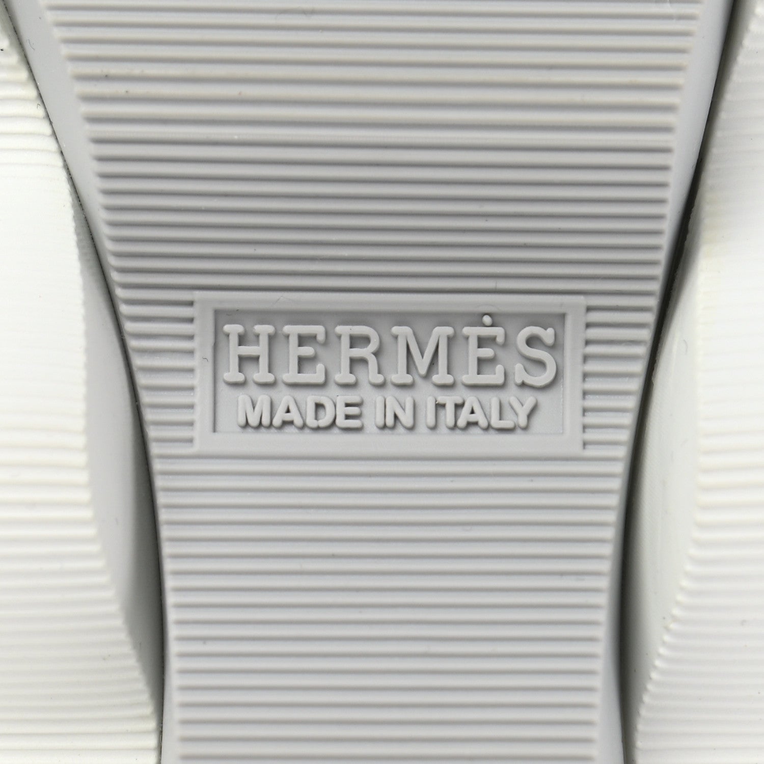 Hermes Technical Canvas Goatskin Womens Eclair Sneakers 36.5 Gris Clair 6 of 8
