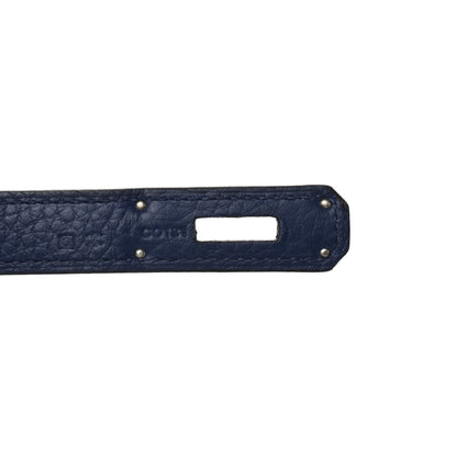Hermes Taurillon Clemence Birkin 35 Bleu Saphir 5 of 10