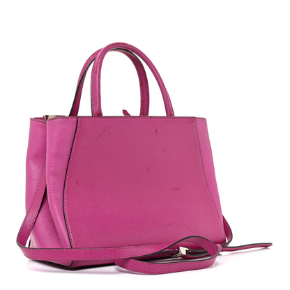 Fendi Vitello Elite Petite 2Jours Tote Magenta 2 of 23