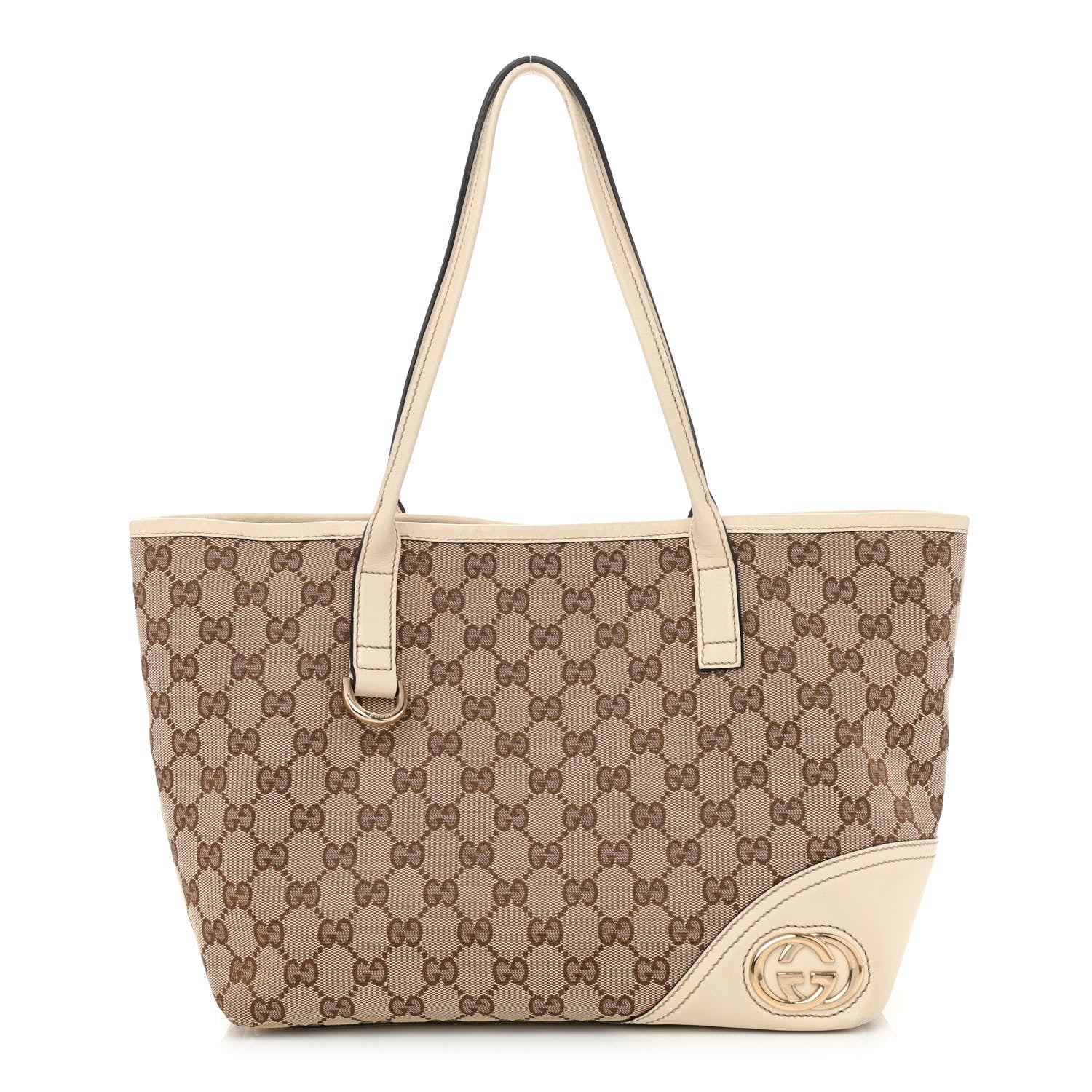 Gucci Monogram Medium New Britt Tote Off White 1 of 11