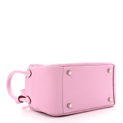 Hermes Taurillon Clemence Mini Lindy 20 Mauve Sylvestre 4 of 11