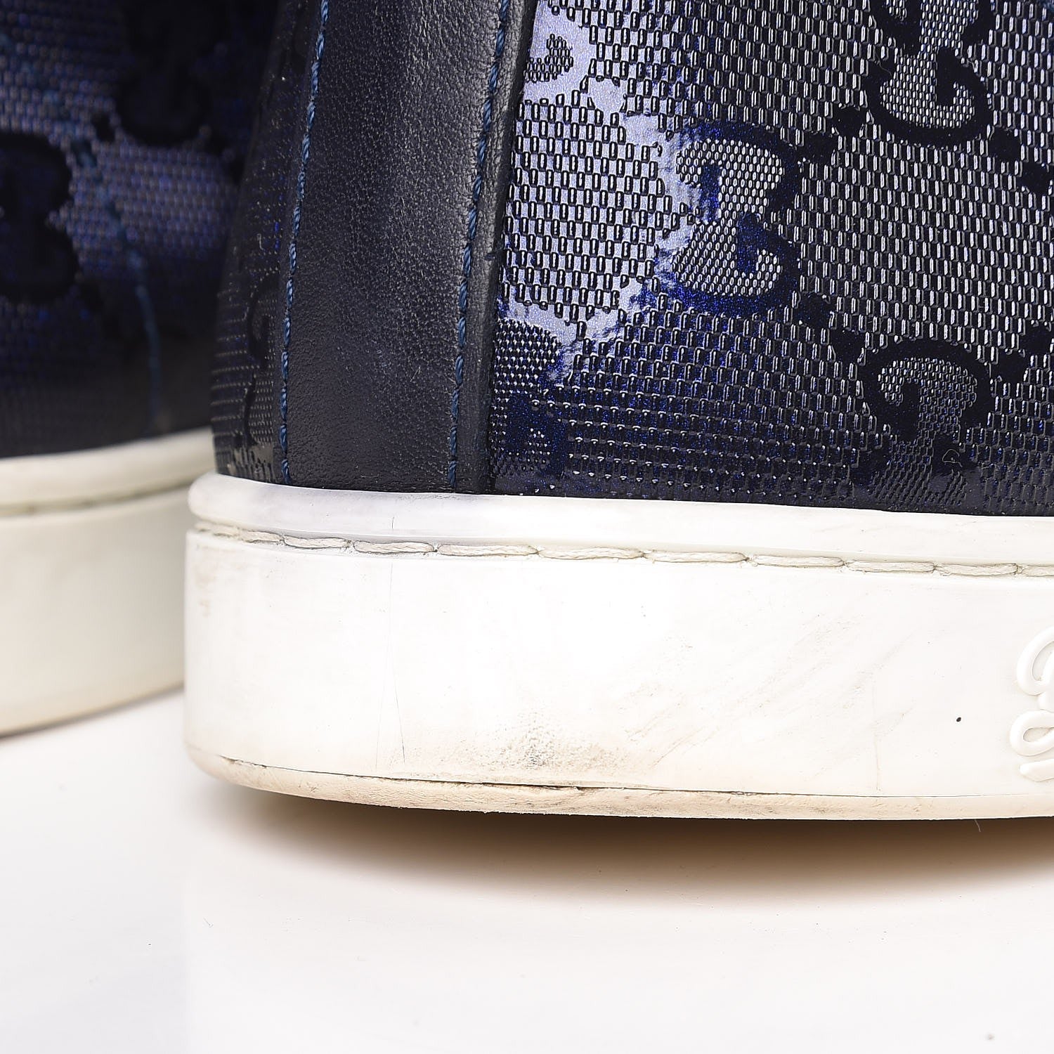 Gucci Imprime Monogram Mens Coda High Top Sneakers 11.5 Blue 15 of 18