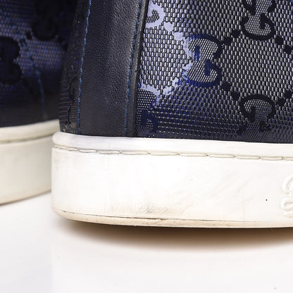 Gucci Imprime Monogram Mens Coda High Top Sneakers 11.5 Blue 15 of 18