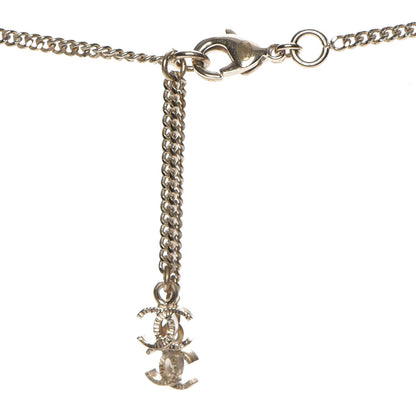 Chanel Baguette Crystal CC Necklace Light Gold 4 of 6