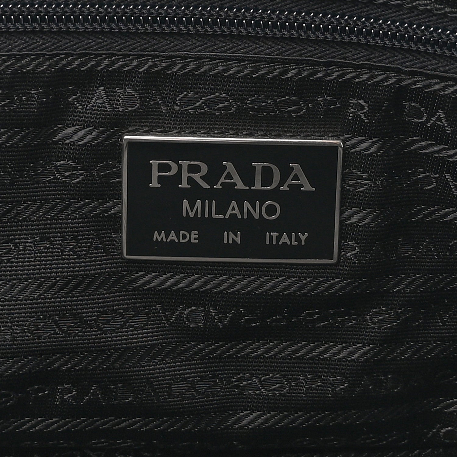 Prada Tessuto Nylon Saffiano Duffle Black 5 of 10