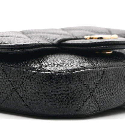 Chanel Caviar Quilted Mini Chain Belt Bag Black 10 of 11