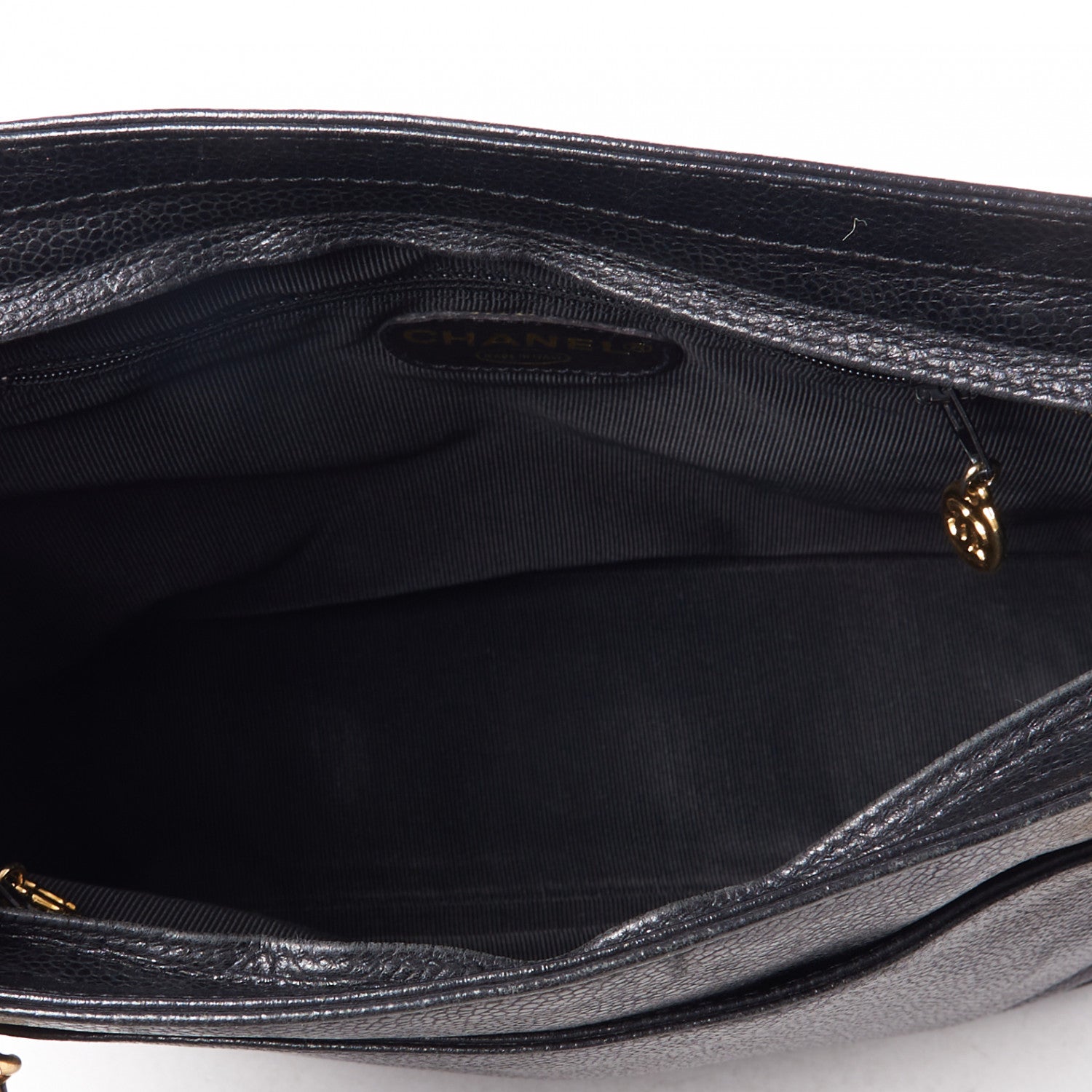 Chanel Caviar CC Shoulder Bag Black 7 of 8