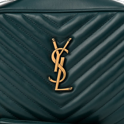 Saint Laurent Calfskin Matelasse Monogram Lou Camera Bag Sea Turquoise 8 of 12